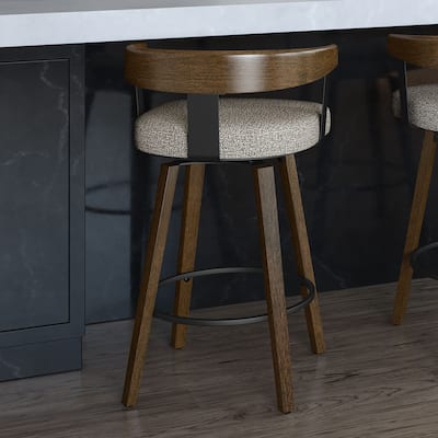 Amisco Cohen Swivel Counter and Bar Stool