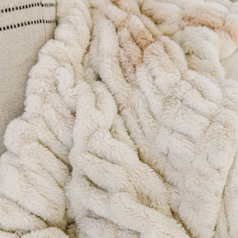 Minky Designs Luxuriously Soft Chic Minky Faux Fur Blankets