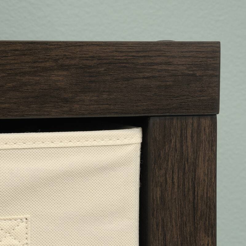 Wood 4-Cube Organizer, Brown