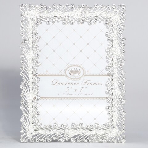 Jasmond Silver Metal Frame with Crystal Spray