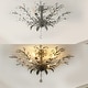 preview thumbnail 6 of 8, Adoria 26" 4-Light Contemporary Bohemian Iron/Acrylic LED Semi Flush Mount, Silver Gray/Clear by JONATHAN Y