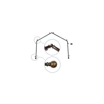 Luxury Curtain Rods & Hardware - Adjustable Telescoping Rods, Stylish Finials - Home Decor - M
