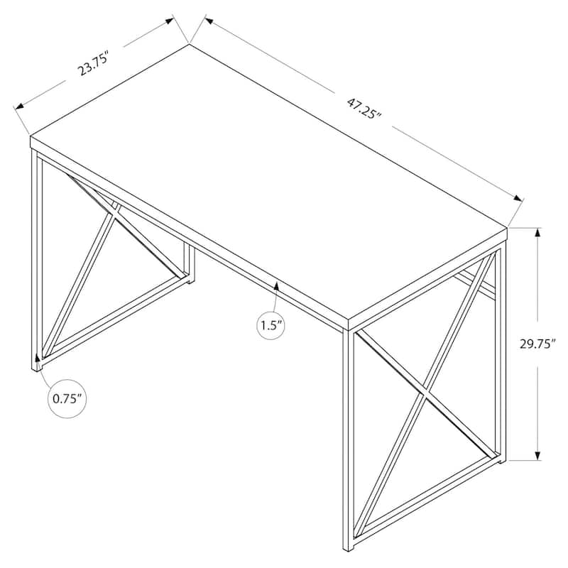 Monarch Specialties 48" Home Office Desk