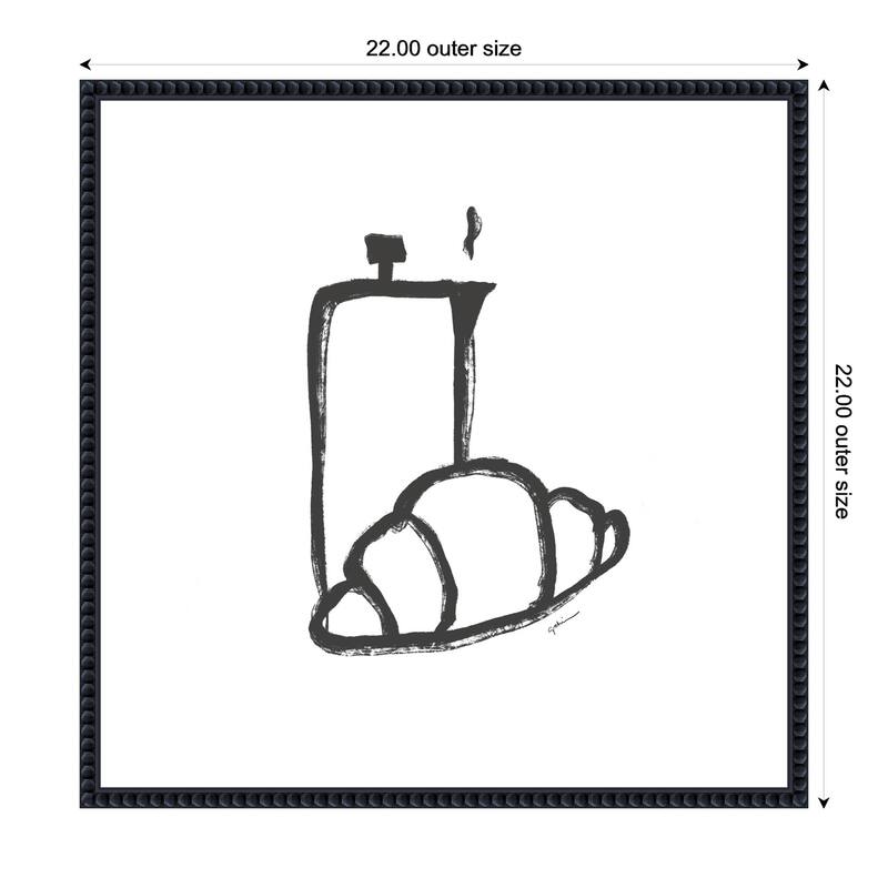 Kate and Laurel Breakfast Club No. 2 by Gabrielly Guedes Framed Canvas Wall Art Print