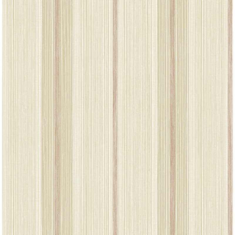 Chris Loves Julia x A-Street Prints Ames Red Linen Stripe Wallpaper