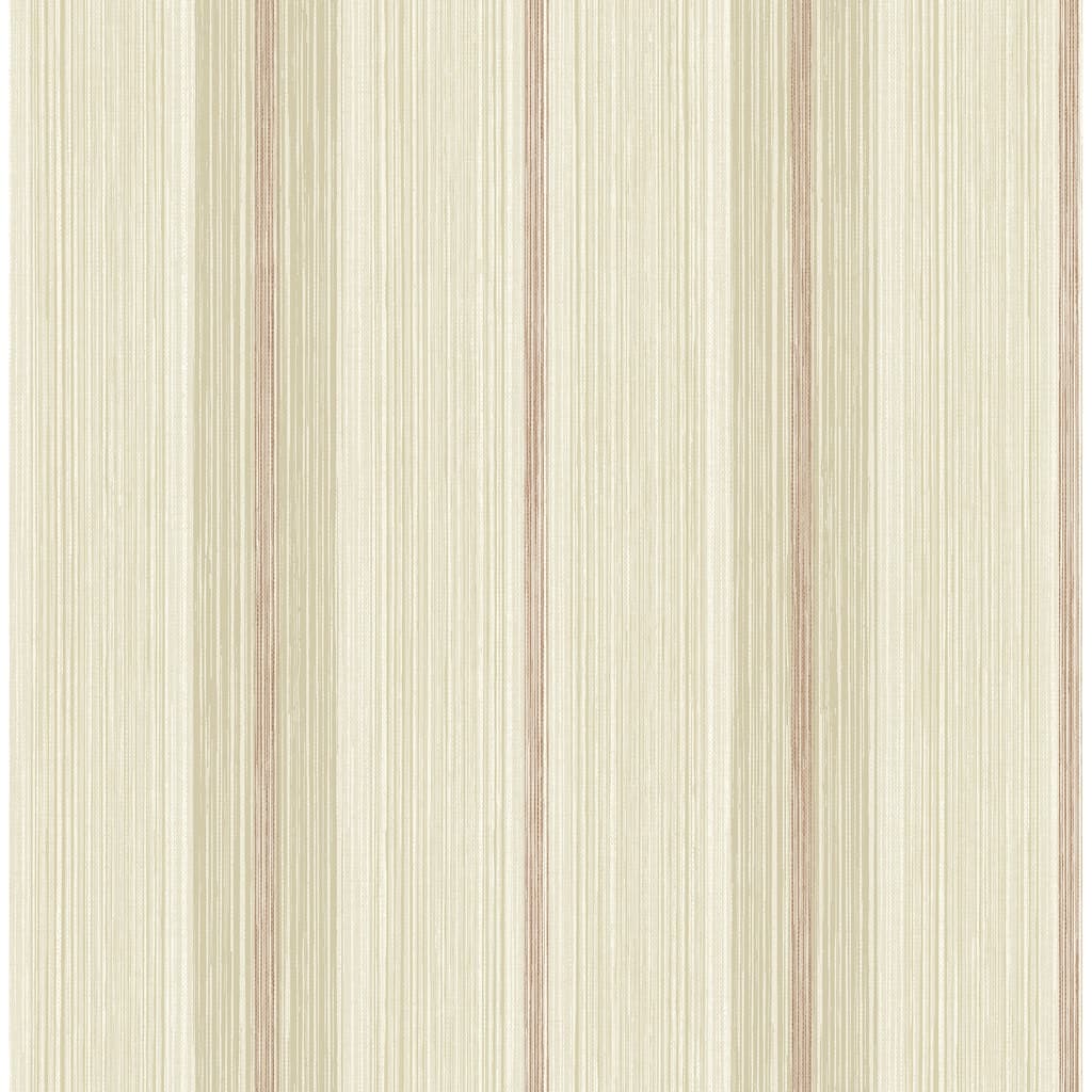 Chris Loves Julia x A-Street Prints Ames Red Linen Stripe Wallpaper