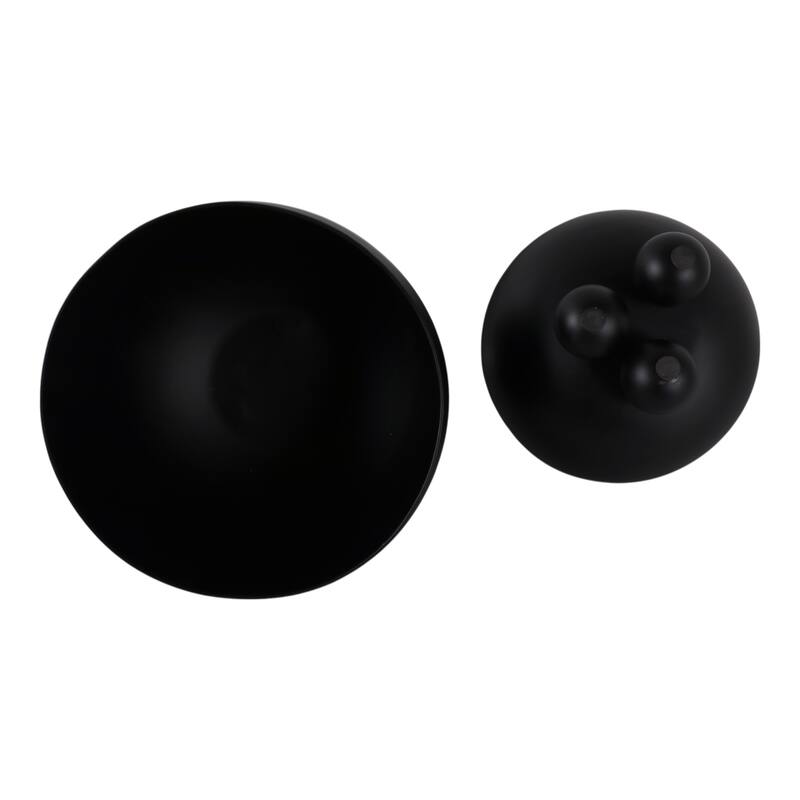 Metal Planters Modern Sleek Decorative Footed Bowl Design (Set of 2) - 10.5" x 10.5" x 9.25"