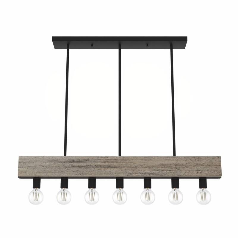 Hunter Donelson Linear Chandelier - Rustic, Farmhouse, Industrial - Kitchen Island, Dining Room