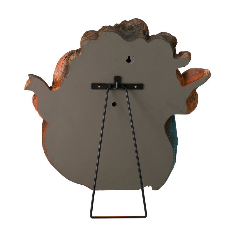 14" Brown Holy Family with Angel Christmas Wall Bust