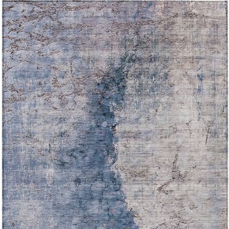 HomeRoots Abstract Transitional Rectangle Outdoor Rug