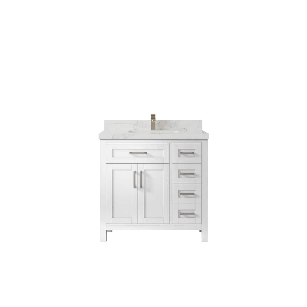 Willow Collections 36 in. W x 22 in. D Cambridge Single Sink Bathroom Vanity Center with Countertop