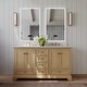 preview thumbnail 5 of 148, Ancerre Designs Audrey Bathroom Vanity Set 60" - Oak