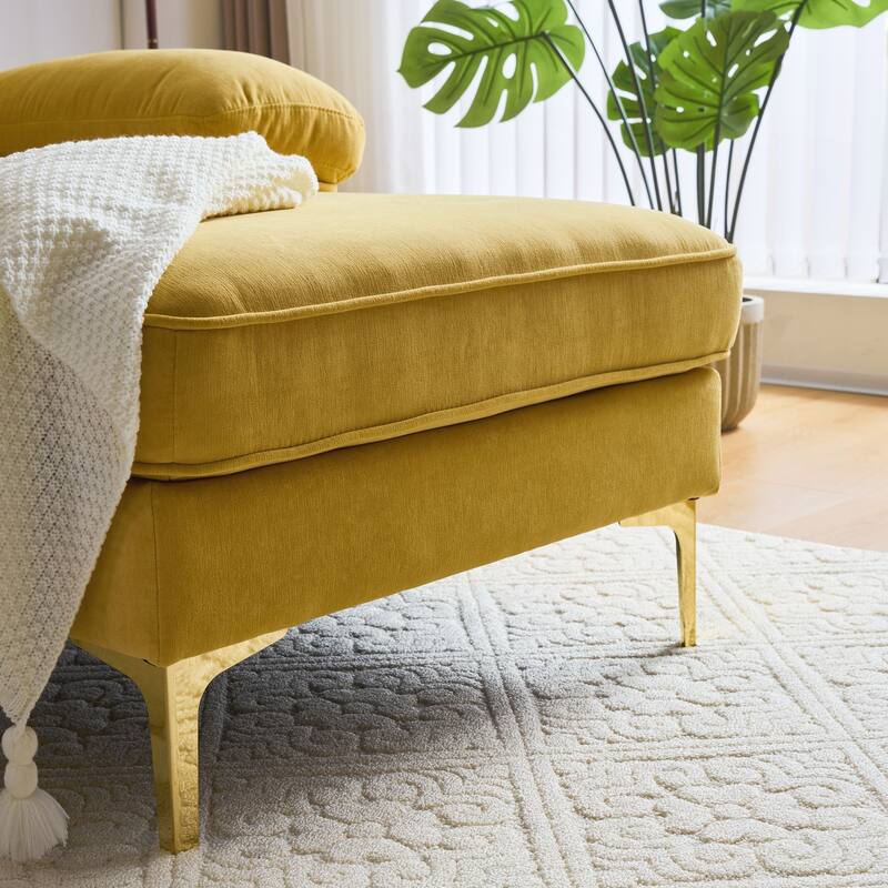 Modern Sectional Sofas Couches Velvet L-Shaped Couches