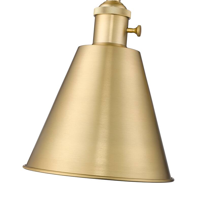 Gayson by Z-Lite 1 Light Wall Sconce in Modern Gold with Clear Glass Shade