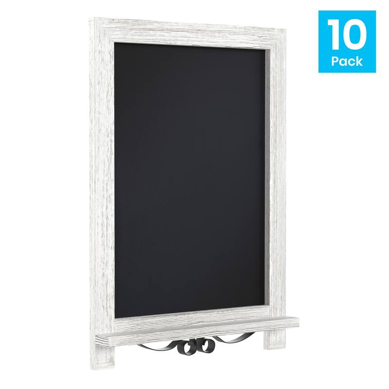 10 Pack Tabletop or Wall Mount Magnetic Chalkboards