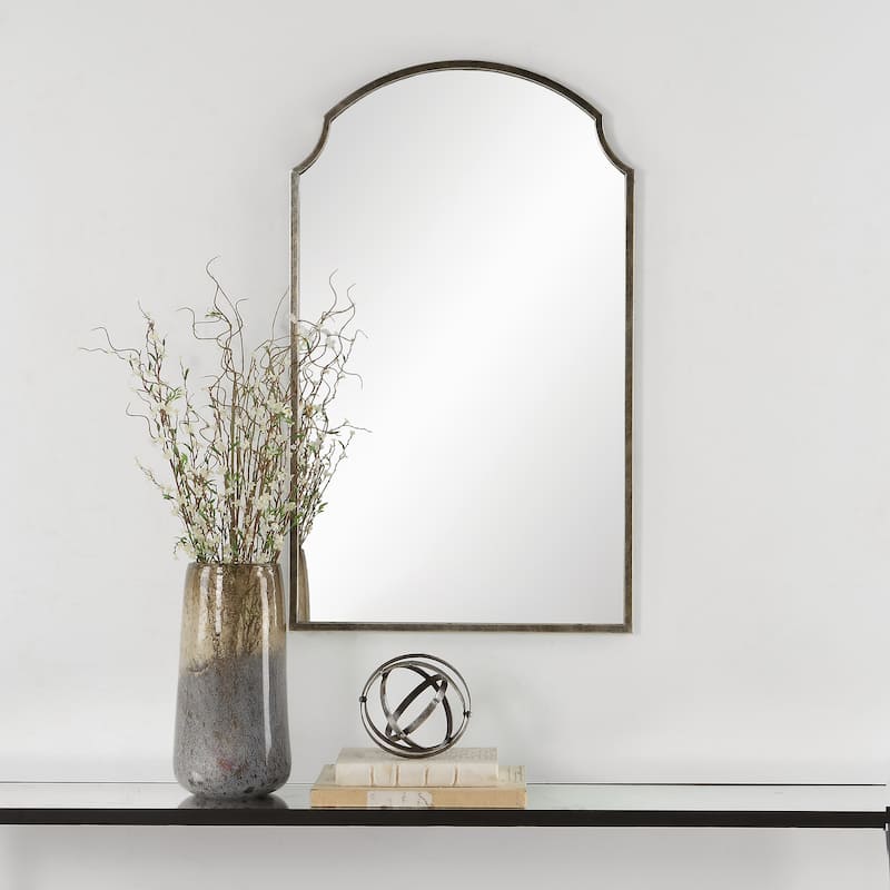 Bronze Arch Top Mirror - 21.75"W x 36"H x 1"D