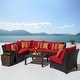 preview thumbnail 38 of 73, Deco 6-piece Corner Sectional Set with by RST Brands