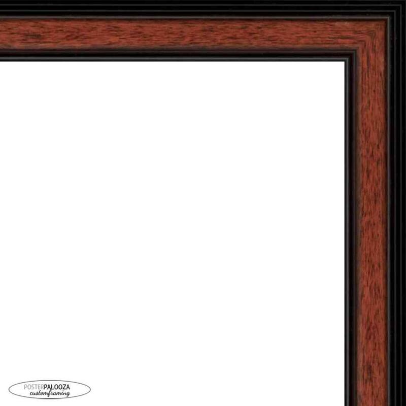 12x9 Traditional Walnut Complete Wood Picture Frame with UV Acrylic