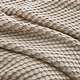 preview thumbnail 4 of 4, Organic Cotton Waffle Weave Bed Blanket, Breathable Textured Blanket for All Season