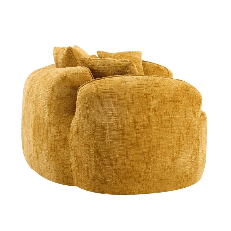 Curved Compressed Sofa with Creative Nordic-style Design