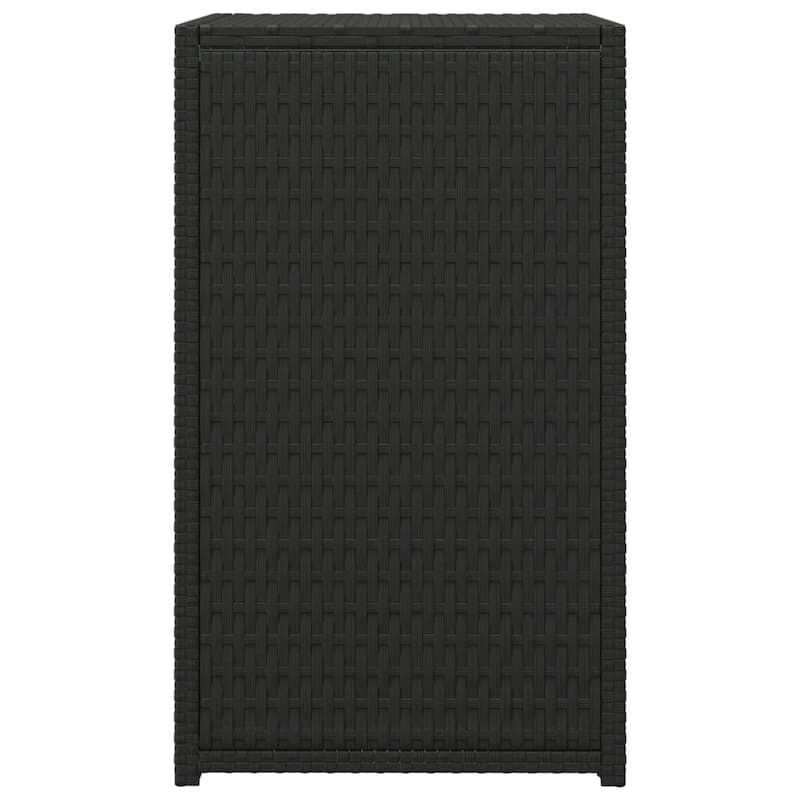 vidaXL C Table Brown/Black 15.7"x13.8"x23.6" Poly Rattan - 15.7" x 13.8" x 23.6"