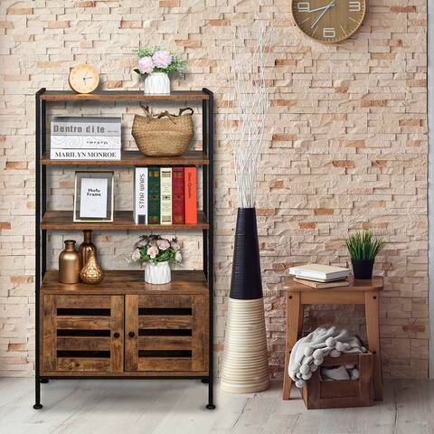 Multifunctional Storage Cabinet with 3 Shelves and 2 Doors