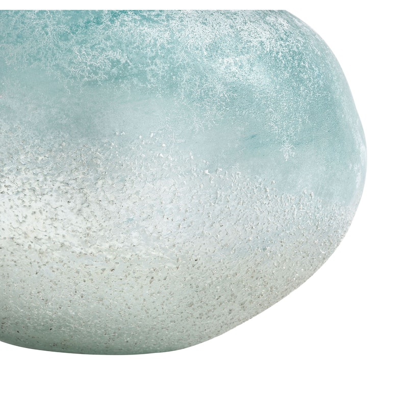 Elk Home Haweswater Frosted Turquoise Glass 8 Inch Wide Vase