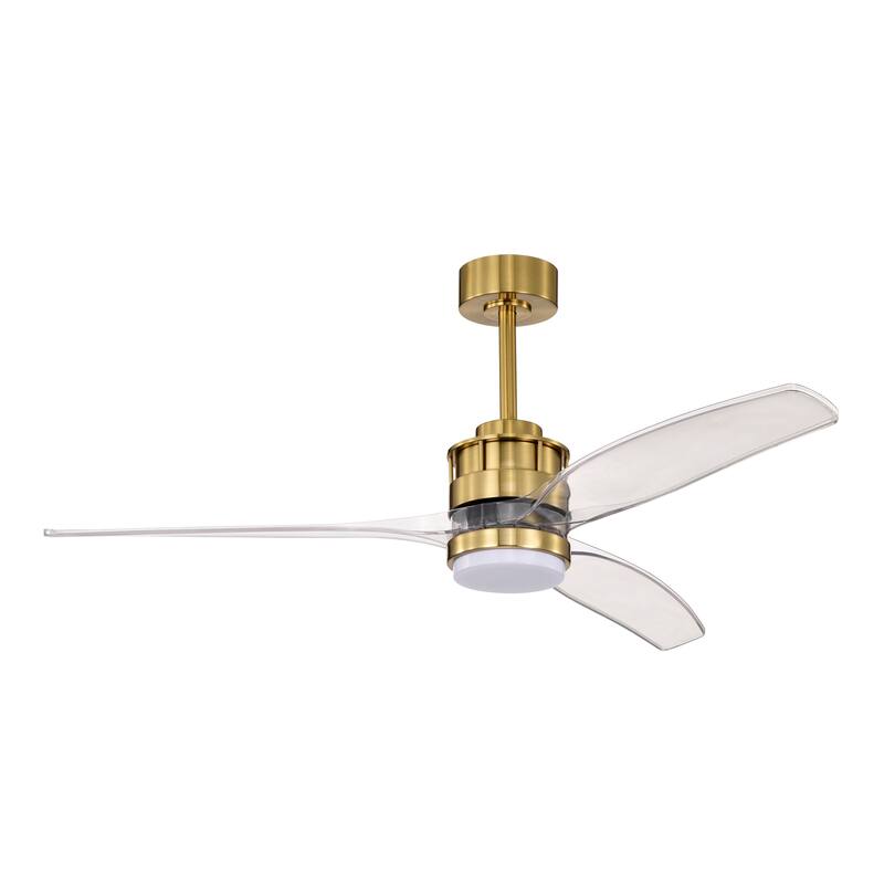 Murdo Sleek Modern 3-Blade LED Lighted Ceiling Fan with Remote