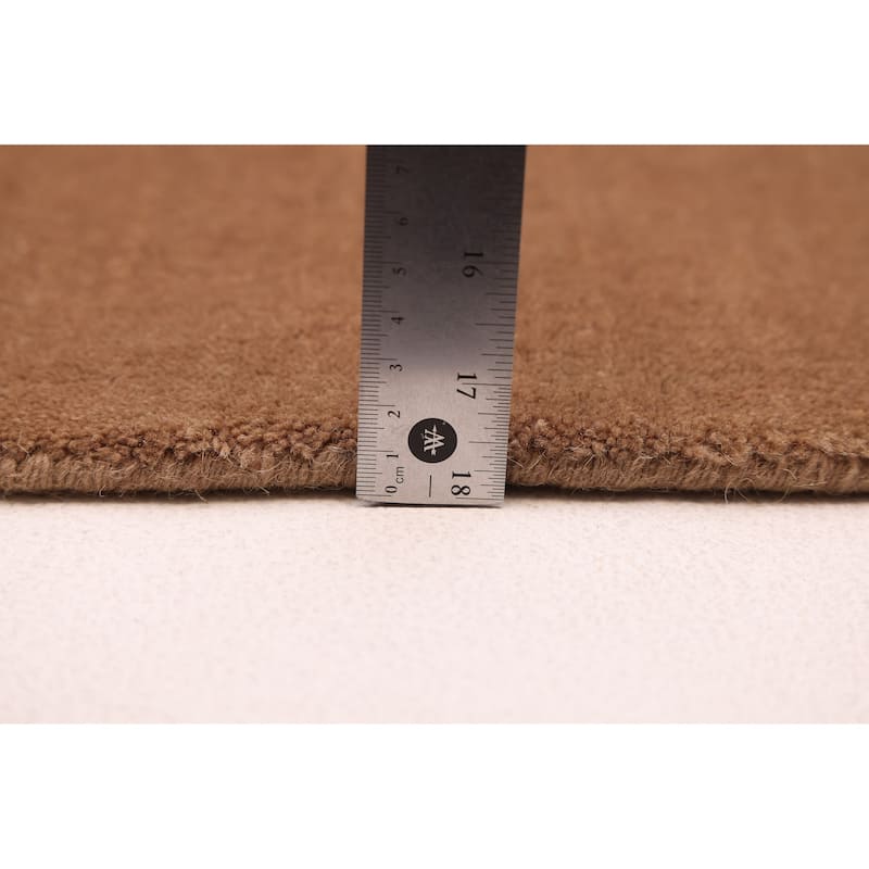 ECARPETGALLERY Hand Loomed Kashkuli Gabbeh Brown Wool Rug - 9'3 x 11'5