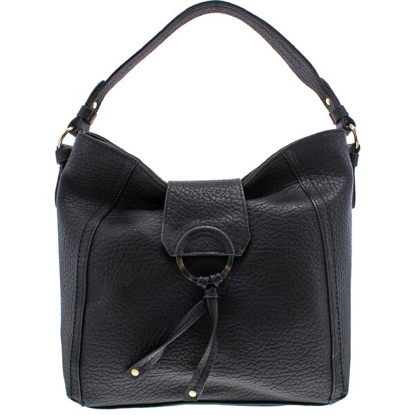 jessica simpson black leather purse