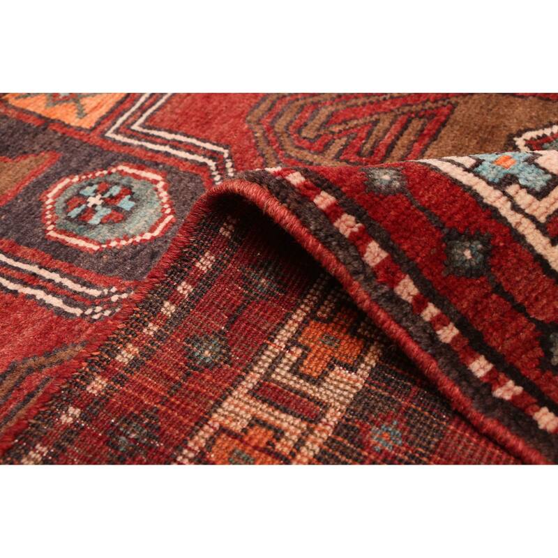 ECARPETGALLERY Hand-knotted Konya Anatolian Dark Red Wool Rug - 3'6 x 12'7