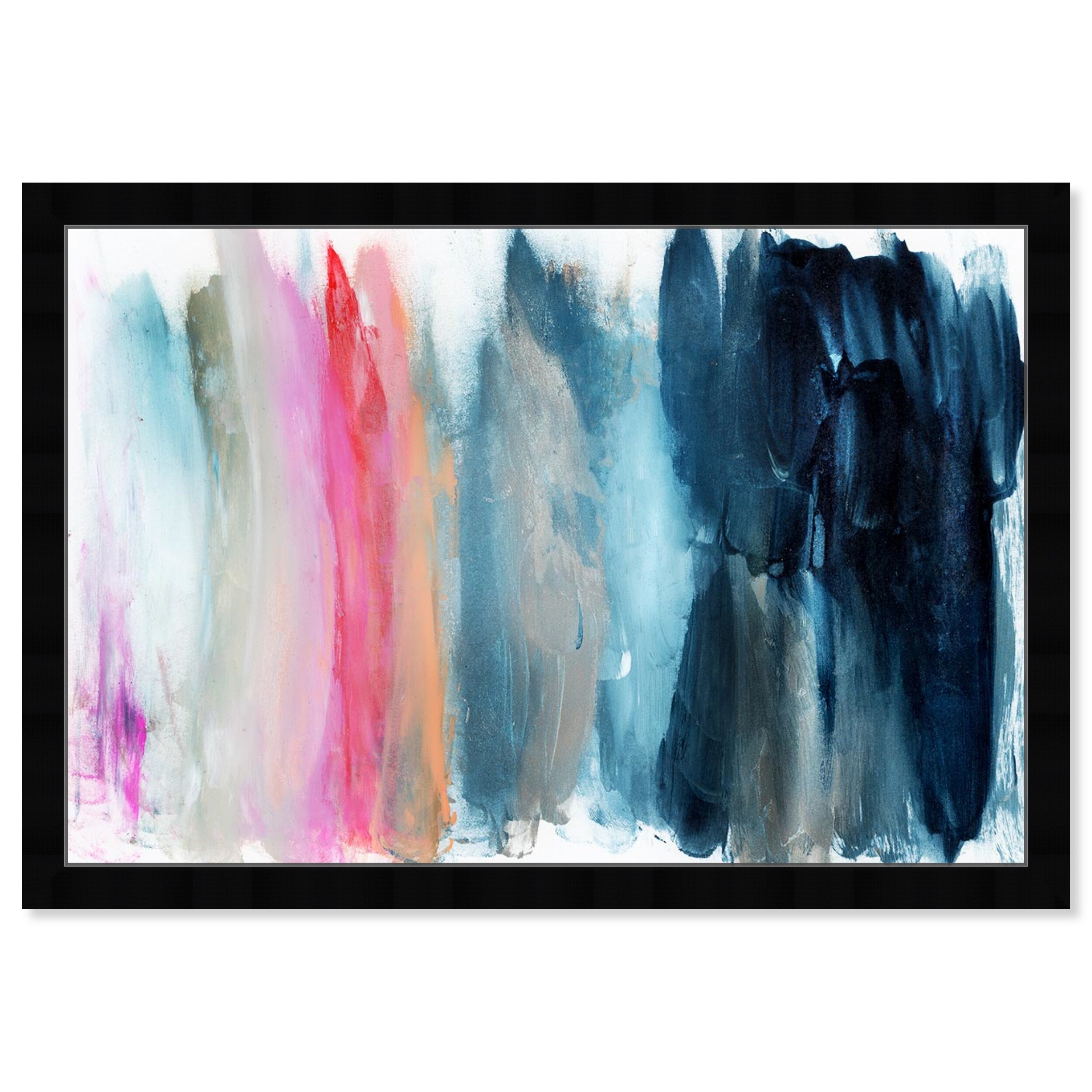 Shop Oliver Gal Parque Del Retiro Abstract Framed Wall Art Prints Paint Blue Pink Overstock 31287525