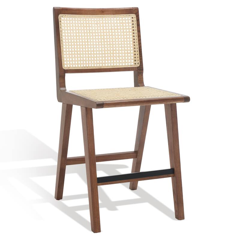 SAFAVIEH Couture Melike French Cane 23-inch Counter Stool - 18 In. W x 23 In. D x 39 In. H - 18Wx23Dx39H