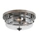 preview thumbnail 10 of 13, Modern Farmhouse 3-Light Drum Flush Mount Lights Glass Ceiling Light - D13.5"xH6.5"