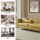 preview thumbnail 49 of 58, HULALA HOME Calymne 84" Modern Square Arms Sofa with Button-Tufted Back