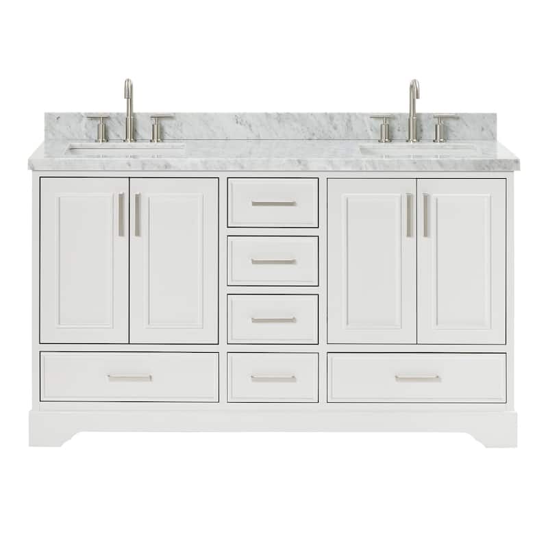 Ariel M061DCWRVO Stafford 61" Free Standing Double Basin Vanity Set