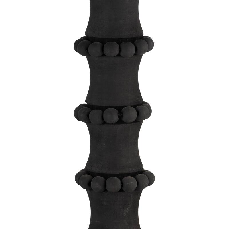 Sagebrook Home Artisanal Wood Pillar Candle Holders