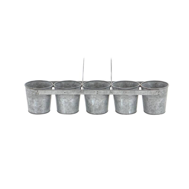 Grey Iron Farmhouse Planter 5 x 23 x 5 - 23 x 5 x 5