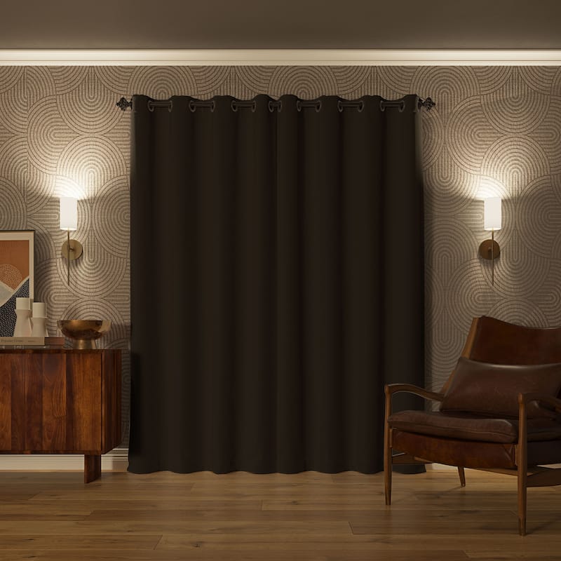 Sun Zero Oslo Theater Grade Extreme Total Blackout Grommet 1-Piece Curtain Panel, Single Panel