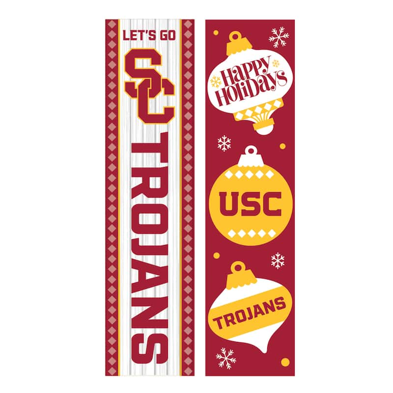 47" Double Sided Seasonal Porch Leaner, University of Southern California - 47" x 11.25"