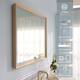 Wall Mounted Back Light Bathroom Framed LED Mirror Anti- Fog With Dimmable Light Touch Sensor And Memory Function