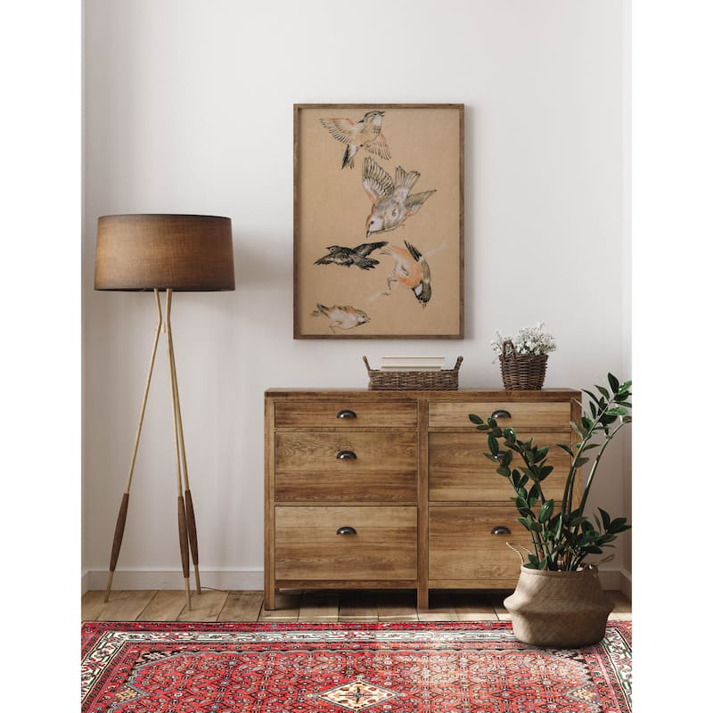 ECARPETGALLERY Hand-knotted Andelz Red Wool Rug - 5'1 x 6'9