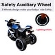 preview thumbnail 4 of 15, 6V Kids Ride On Motorcycle,380W Electric Ride On Motorcycle with Training Wheels, Light Wheels, Manual Throttle,Led Lights