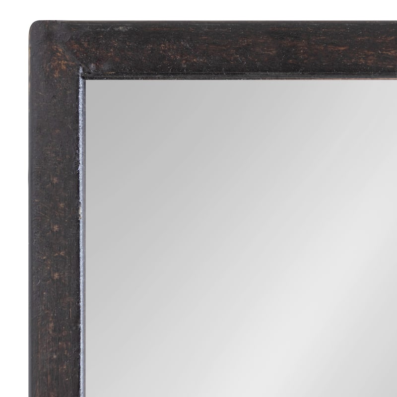 Kate and Laurel Mehta Wood and Metal Shelf Mirror