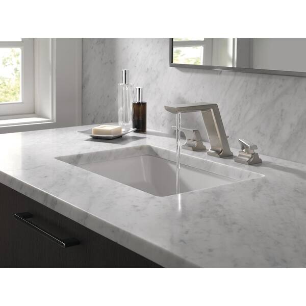 Shop Delta 3599lf Mpu Pivotal 1 2 Gpm Widespread Bathroom Faucet