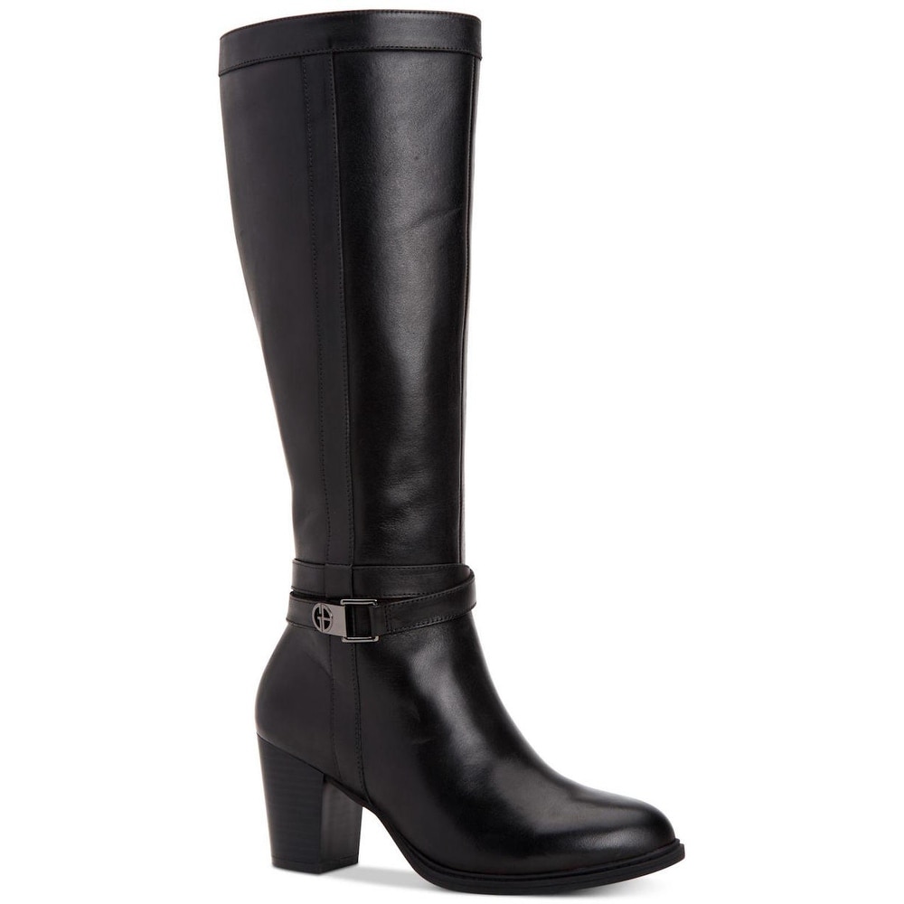 womens leather dress boots wide calf