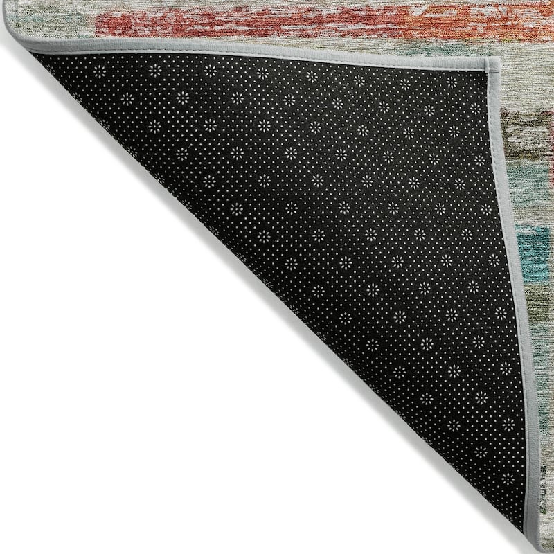 Machine Washable Indoor/ Outdoor Contemporary Chantille Rug