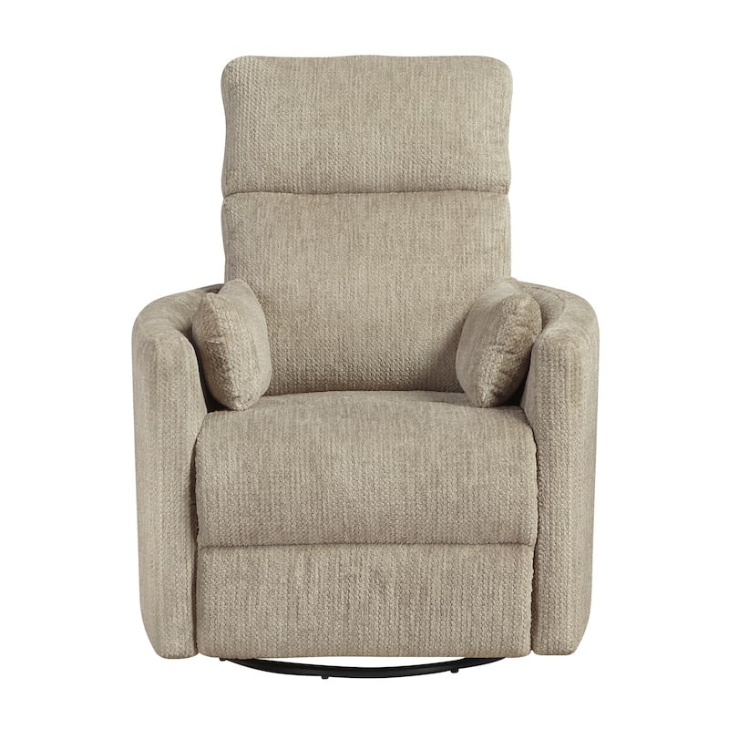 Abbeville 33" Microfiber Manual Swivel Glider Reclining Chair
