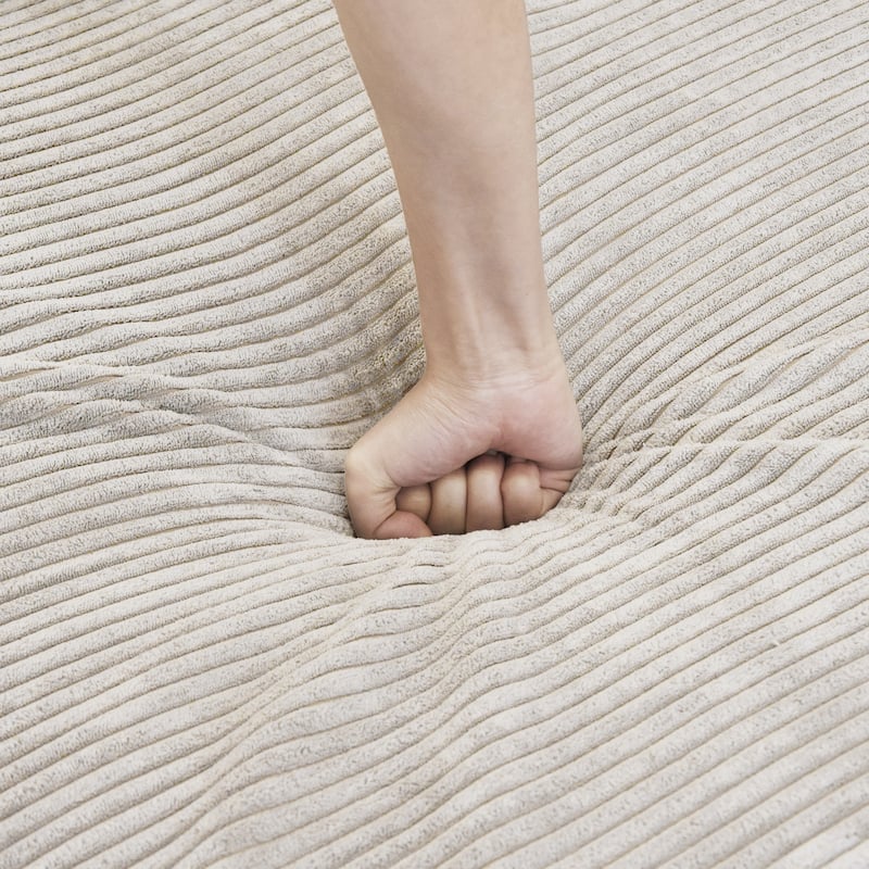 Corduroy Sofa Couch Ottoman