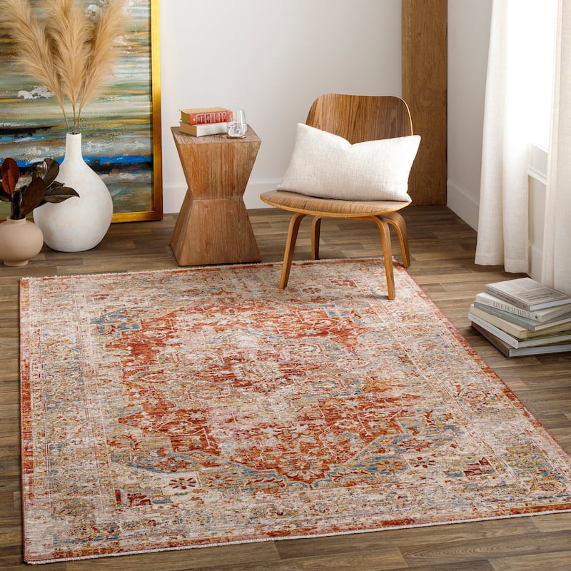 Livabliss Shelly Traditional Area Rug - Red/Beige - 12' x 15'